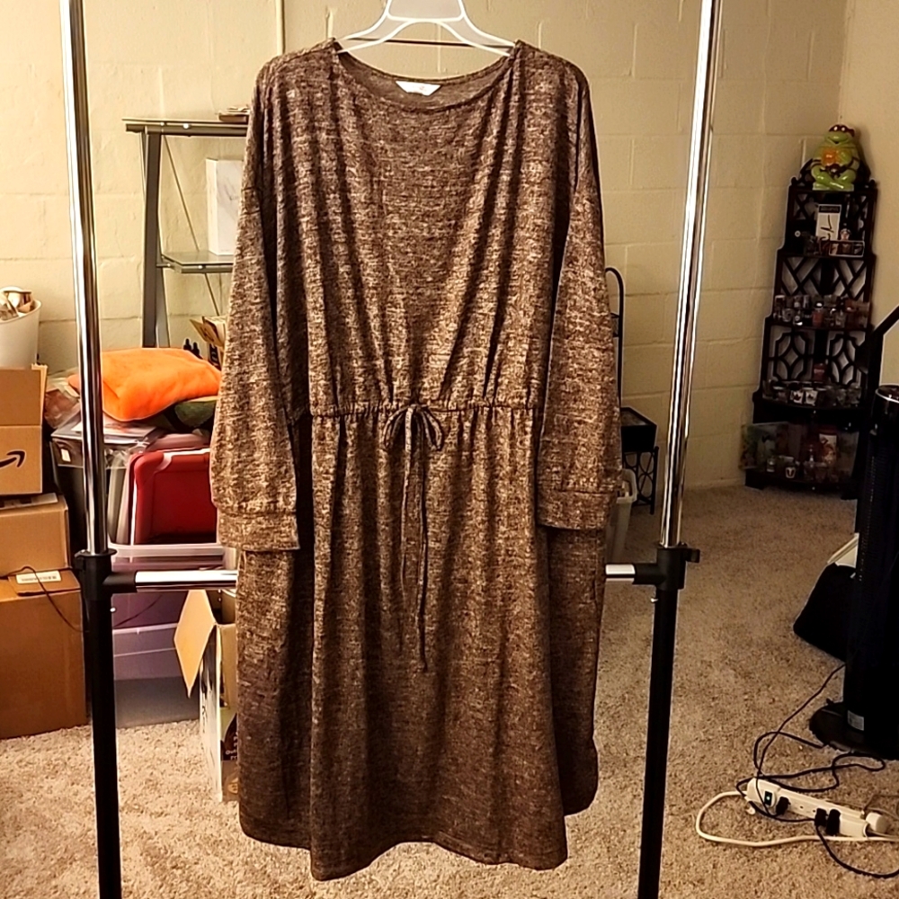 Tie waist hacci dress